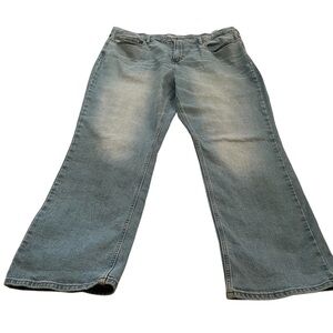 Old Navy-Straight-Tough/Flex-Size 42x32-Ladies Denim Jeans-Light Wash
